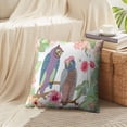 thumbnail image 4 of LALILO Throw Pillow Covers Owls Garden With Birds Flowers And Palm Cushion Cover 18" x 18", 915 Pack, 4 of 6