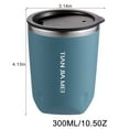 thumbnail image 2 of Tumbler 10 oz Stainless Steel Vacuum Insulated Tumblers with Lid [Travel Mug] Double Wall Water Coffee Cup for Home, Office, Kitchen Outdoor ideal for Ice Drinks / Hot Beverage, 2 of 8