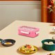 thumbnail image 4 of Lonchera de Plástico | Contenedor de Alimentos Bento a Prueba de Fugas con Cubiertos | Apta para Microondas | Caja Reutilizable para Preparación de Comidas | 8.27x5.51x3.15 pulgadas | Paquete, 4 of 6