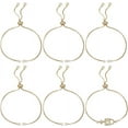 thumbnail image 6 of DIY 10Pcs 2 Colors Adjustable Slider Bracelet Chain 18K Gold Plated Cubic Zirconia Italian Ball Bead Chain Link Necklace Making for DIY Craft Jewelry DIY, 6 of 8
