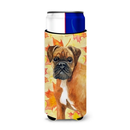 

Carolines Treasures BB9901MUK German Boxer Fall Michelob Ultra Hugger for slim cans Slim Can multicolor