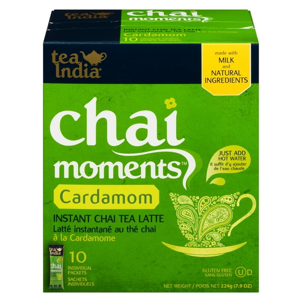 Tea India Chai Moments Cardamom Tea Mix, 224 g , 10 packets Walmart.ca