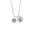 thumbnail image 2 of Delight Jewelry Silvertone Dream in Circle Silvertone Script Initial Disc - I - Charm Necklace, 20"+3", 2 of 4