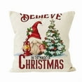 thumbnail image 2 of Uuiauoio Christmas Pillow Covers , Merry Xmas Decorations Outdoor Throw Pillow Covers, Winter Holiday Square Pillowcases for Patio Sofa Couch Bedroom Decorative, 2 of 6