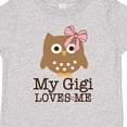 thumbnail image 4 of Inktastic My Gigi Loves Me Girl Owl Granddaughter Girls Toddler T-Shirt, 4 of 5