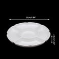 thumbnail image 5 of BQBQERT Round Snack Serving Tray 2pcs/set Home Restaurant Dining Room Dessert Plate Birthday Party Table Decoration, 5 of 6