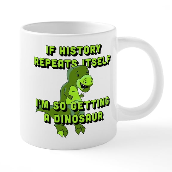 CafePress - I'm So Getting A Dinosaur - 20 Oz White Ceramic Mega Mug