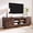 Warm Walnut, variant on KeyWhat 70" Modern Low Profile TV Stand for TVs up to 80", Open Storage & Adjustable Shelves