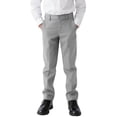 thumbnail image 1 of Pantalones de uniforme escolar KEYWANTS para niños, vestido gris claro 2T, 1 of 6
