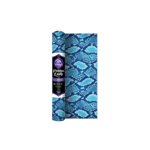 iron on vinyl 12x19 roll print blue snake walmartcom