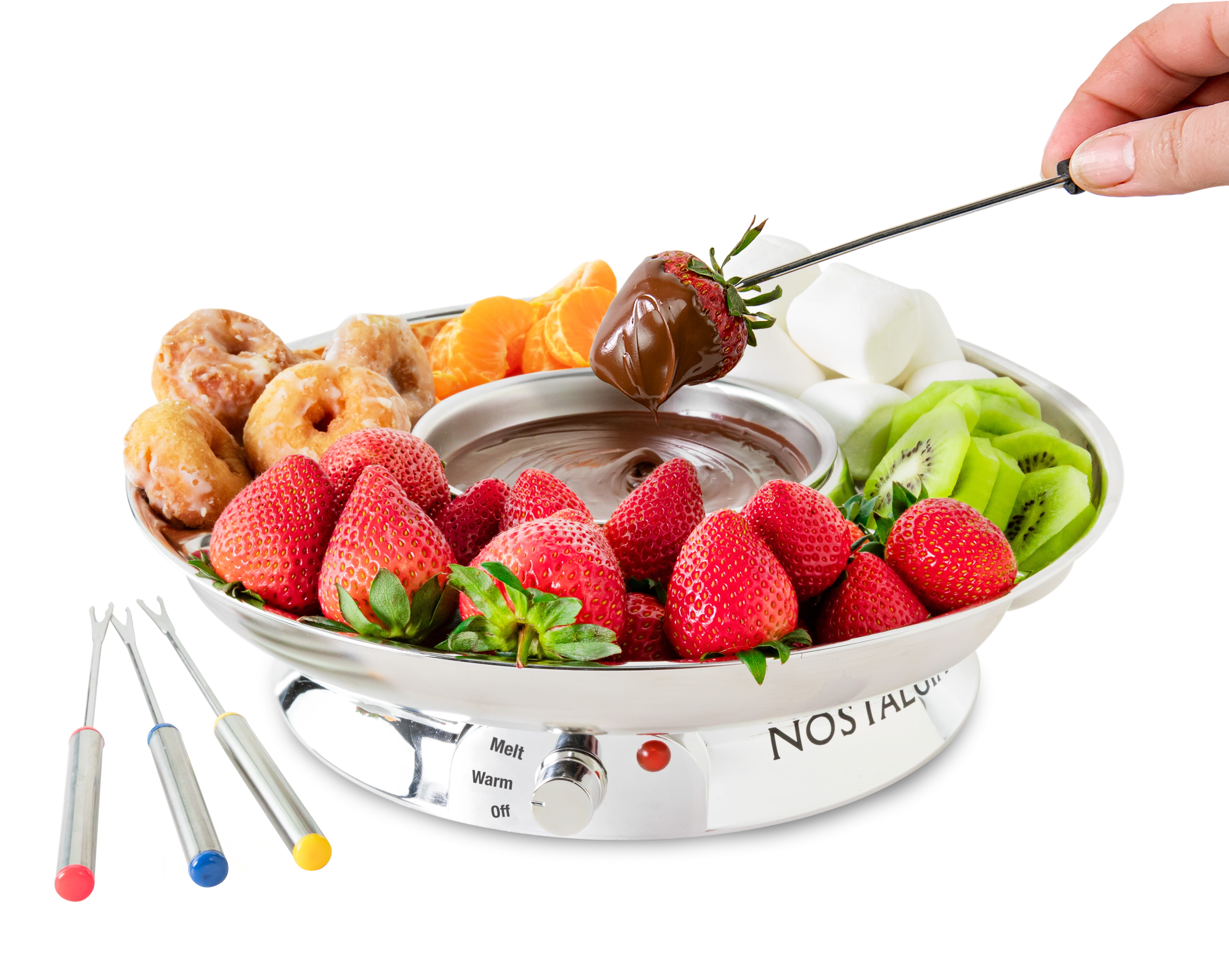【THEAIRTOWN】fondue pt★ Nostalgia 10-Ounce Electric Fondue Party Set for Melted