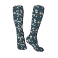 thumbnail image 5 of Lsque Vintage Floral Printed Crew Socks Men's Women's LightWeight Thin Casual Calf Socks ,Knee High Socks,Cotton Socks, 5 of 9
