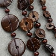 thumbnail image 4 of Collar con colgante a múltiples capas concha de moda Boho collar gruesa para mujer dama Yinane  collares de cuentas de coco, 4 of 8