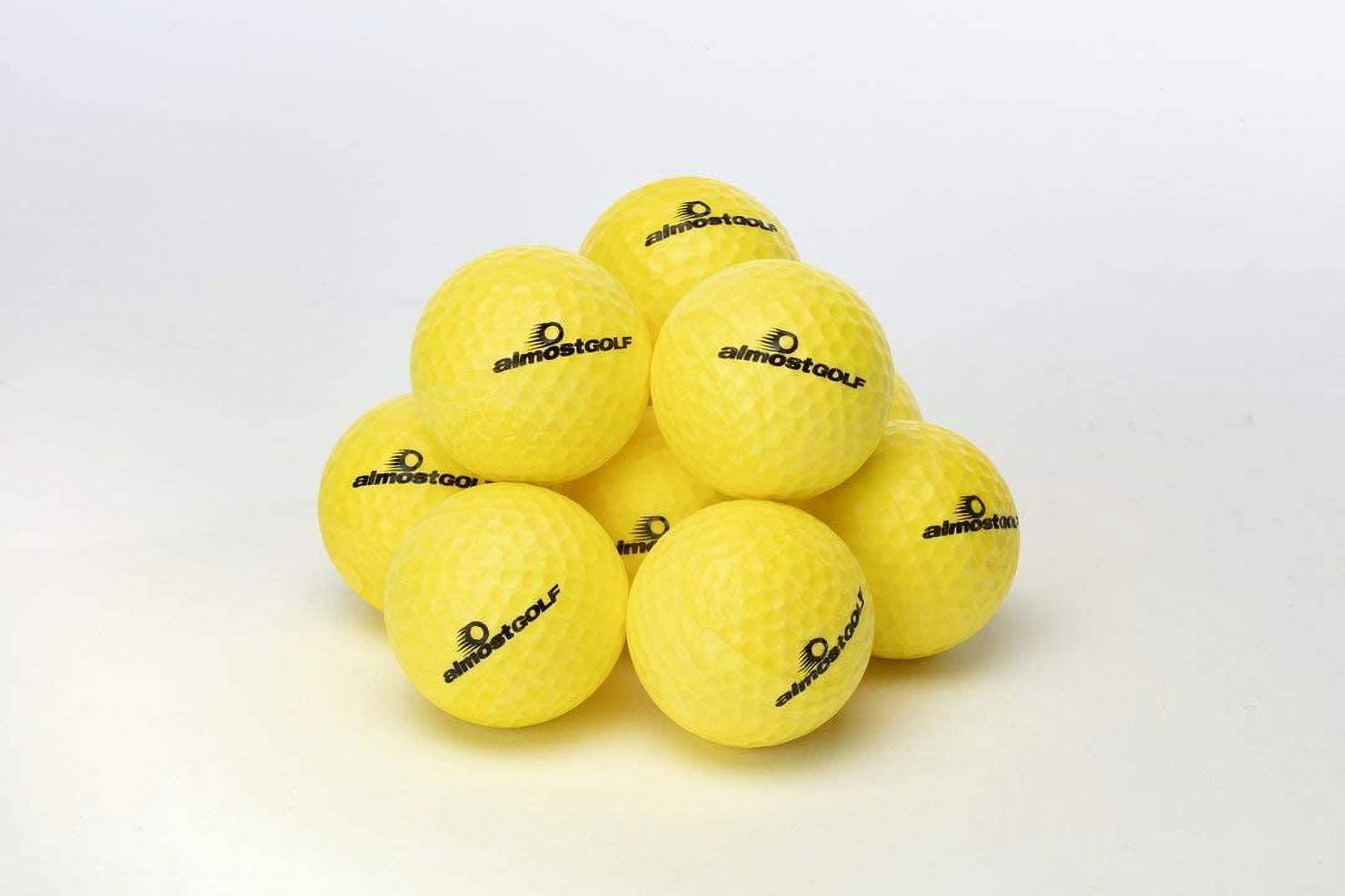 AlmostGolf Limited Flight Practice Golf Balls - 240 Pack, Yellow