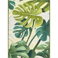 thumbnail image 2 of Unique Loom Outdoor Botanical Collection Area Rug - Longwood (2'  x 3' Rectangle Green/Olive), 2 of 9