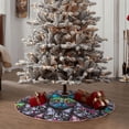 thumbnail image 4 of Bingfone Christmas Tree Skirt Mat Christmas Decoration Interior 48" -Happy Kitten Faces, 4 of 6