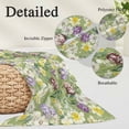 thumbnail image 3 of Green Botanical Pillow Protectors with Zipper Standard Size, Spring Floral Summer Botanical Rustic Soft Brushed Microfiber Breathable Throw Pillow Covers, Pillowcase for Couch Sofa Bedroom 20"x26", 3 of 9