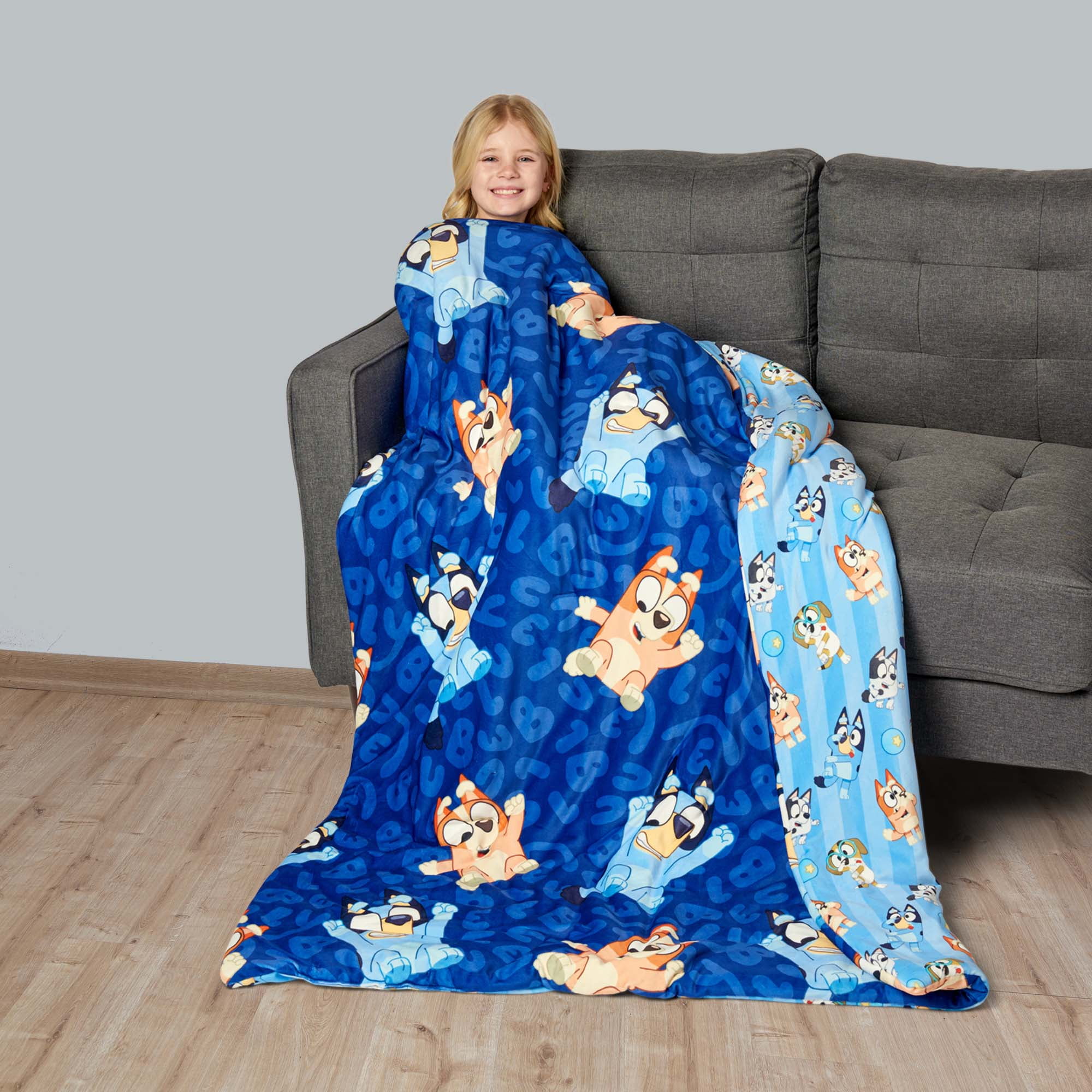 Bluey Kids Squishy Cloud Throw, 46 x 60 inches