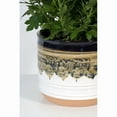 thumbnail image 3 of Nikolaos 6In Ceramic Planter Round W/ Drainage Hole Indoor Outdoor Durable New, 3 of 6