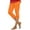 Orange, variant on Women's Capris High Waist Stretch Fabric Summer Workout Compression Leggings