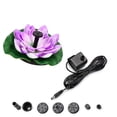 thumbnail image 2 of Solar Floating Fountain for Ponds - Leaf & Flower Design with 3 Interchangeable Nozzles, 30-60cm Spray Height, 7V Solar Powered Water Feature for Garden, Outdoor Decor, 2 of 2