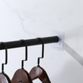 thumbnail image 2 of Pack of 30 Heavy Duty Adhesive Hook for Tension Rods Wall Mount Drillless Damage Release, 2 of 12