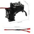 thumbnail image 3 of Btafrte 27000RPM Disipador Calor Ventilador Refrigeración Piezas Control Remoto para 1/8 1/10 1/12 RC Car (Negro), 3 of 9