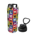 thumbnail image 2 of Fotbe Colorful Bulldog Pattern 18 Oz Sports Insulated Kettle Vacuum Cup Stainless Steel Travel Mug Cup Thermal Flask,Insulated Kettle for Cycling Gym Basketball Outdoor, 2 of 7