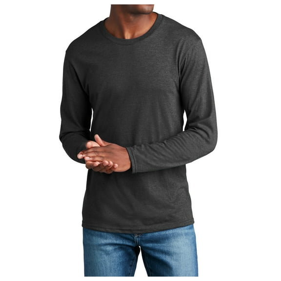Mafoose Men's Ultra Soft Long Sleeve Fan Favorite Blend T-Shirt Black Heather Small