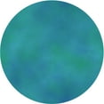 thumbnail image 1 of Ahgly Company Indoor Round Patterned Dark Cyan Green Area Rugs, 6' Round, 1 of 1