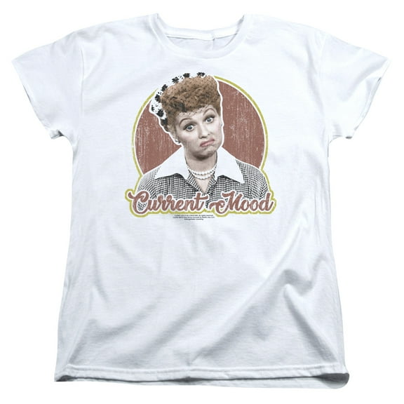 I Love Lucy Current Mood S/S Women's T-Shirt White
