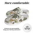thumbnail image 6 of Haiem Vintage Animals Palm Tree Print Women's Fuzzy Memory Foam House Slipper Cozy Home Footwear Non-slip Winter Slippers-44/45, 6 of 7