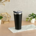 thumbnail image 6 of Mainstays 20oz Stainless Steel Tumbler, Black, 6 of 17