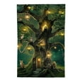 thumbnail image 2 of Heduofu Tree Birds Owls Lantern House in Forest Fairy Garden Yard Flag Double Sided, Welcome House Flag Banners for Patio Lawn Outdoor Home Decor White, 2 of 6
