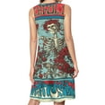 thumbnail image 2 of gratefuldead Spring Summer Dresses for Women Fashion T-shirt Dress Casual Sleeveless Loose Sundress with Pockets, 2 of 5