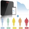 thumbnail image 2 of Bathroom Scales Digital Weight with BMI, Smart Weighing Body Scale with Easy-to-Read Backlit LED & Smartphone App sync with Bluetooth, Sturdy Tempered Glass, 400 lbs, Black, 2 of 9
