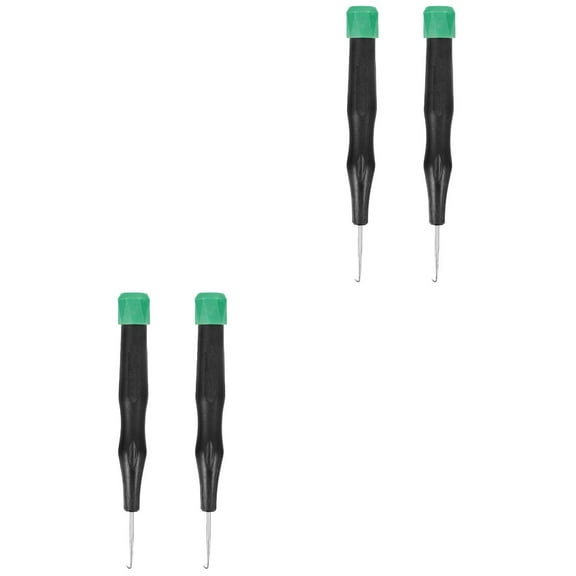 Hemoton 4 Pcs  Racket Threading Tool Tennis Racket Tool Badminton Threading Hook Stringing Hook for Racket Repair