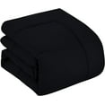 thumbnail image 2 of 500-TC Egyptian Cotton All Season Comforter for Adults Eastern King Size 108" x 118" Inches, 1pc Comforter Box Stitched with 4 Corner Tabs, 300 GSM Comforter, (Black), 2 of 7