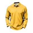 thumbnail image 2 of Men's Cotton Blend Long Sleeve Golf Polo Shirt Stretch Lightweight Casual Pullover Top, 2 of 5
