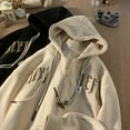 thumbnail image 3 of Mainly Recommended Spring Heavily Embroidered Cardigan Hooded Sweatshirt Zipper Jacket Tea Green 2Xl, 3 of 6