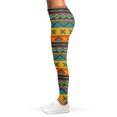 thumbnail image 3 of Native Indian Inspired Pattern Print Leggings, Native American Indian Sexy Yoga Leggings For Women., 3 of 5