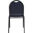 thumbnail image 2 of NPS 9200 Series Premium Fabric Upholstered Stack Chair, Midnight Blue Seat/Black Sandtex Frame, 2 of 5