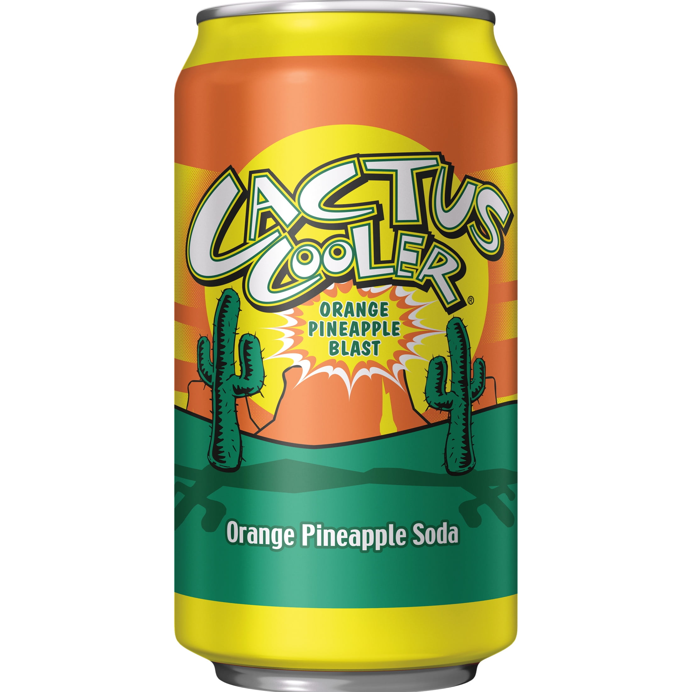 Cactus Cooler Orange Pineapple Soda Pop, 12 fl oz, 12 Pack Cans