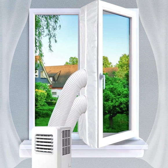 Portable Air Conditioner Accessories, 400Cm (157") Casement Windows Sealing Ac Window Seal, Hot Air Stop Air Exchange Guards Universal Coupler Energy Efficient And Easy To Install