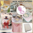 thumbnail image 5 of 10.94 Yards Pink White Stripe Bias Binding 3/4Inch Wide Striped Ribbon Polyester Twill Striped Piping Ribbon for DIY Garment Sewing Seaming Piping Quilting Pink DIY, 5 of 9