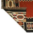 thumbnail image 5 of Kilim Wool Jute Rug – Handwoven Southwestern Area Rug with Tribal Geometric Pattern & Fringe  5 X 7   FEET, 5 of 7
