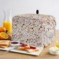 thumbnail image 2 of Toaster Cover 4 Slice, Orange Botanical Dustproof Bakeware Oven Protector with Top Hook, Fall Floral Vintage Pastoral Waterproof Small Kitchen Appliance Toasters Dust Cover, 12"x11"x8", 2 of 9