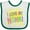 White and Green, variant on Inktastic I Love My Nonni Sun and Rainbow Letters Boys or Girls Baby Bib