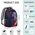 thumbnail image 4 of Outer Space Galaxy Students Backpack Space Geek Celestial Cosmic Design, Lightweight School Bag with Adjustable Straps for Students’s Travel and School Use, 4 of 6