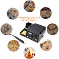 thumbnail image 2 of Topchances Professional Woodburning Detailer Laser Pyrography Machine Wood Burning Kit Wood Burning Tool Adjustable Temperature Control Gourd Wood Crafts Pyrography Kit with Burner Pen, 20 Pieces Pyrography Wire Tips, 2 of 3